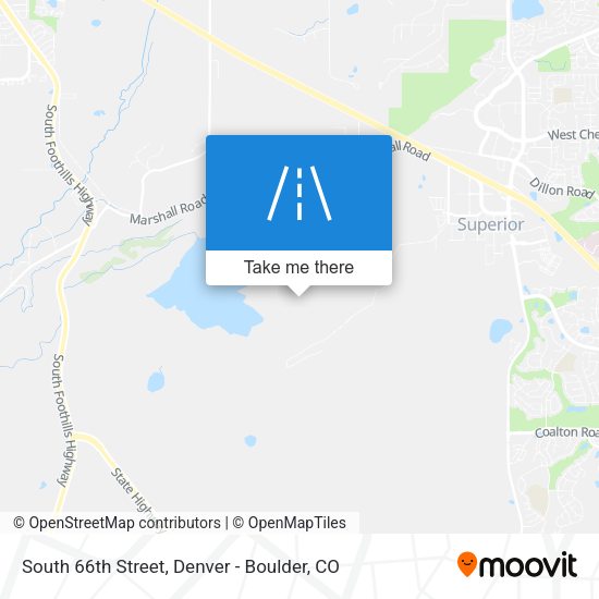South 66th Street map