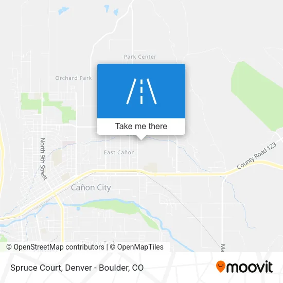 Mapa de Spruce Court
