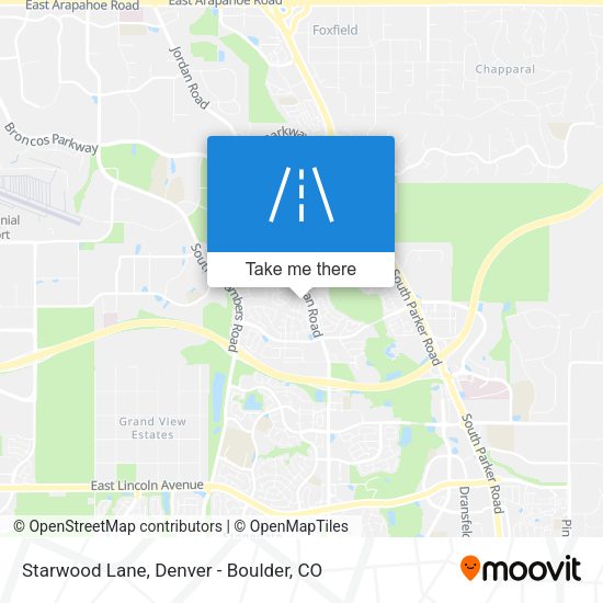 Starwood Lane map