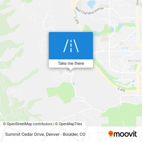 Summit Cedar Drive map
