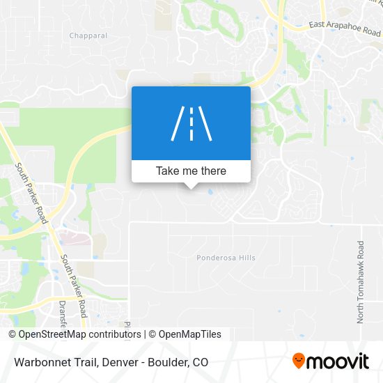 Warbonnet Trail map