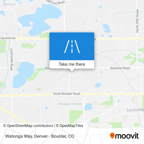 Watonga Way map