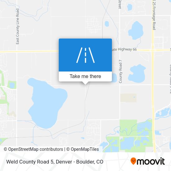 Weld County Road 5 map