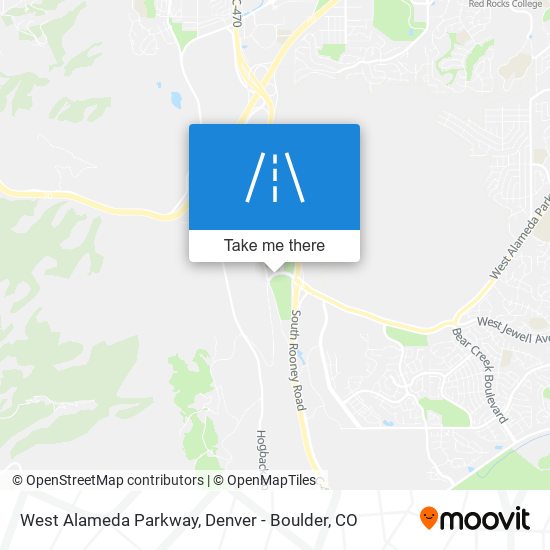 Mapa de West Alameda Parkway
