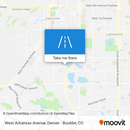 Mapa de West Arkansas Avenue