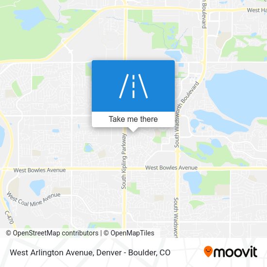 West Arlington Avenue map