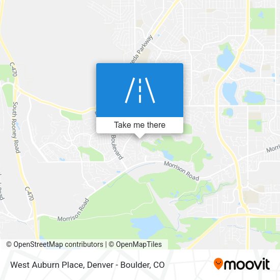 West Auburn Place map