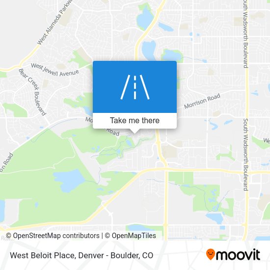 Mapa de West Beloit Place