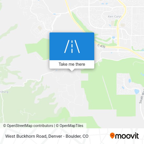 West Buckhorn Road map