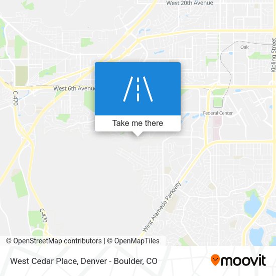 West Cedar Place map