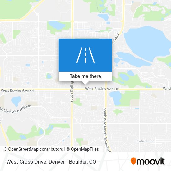 Mapa de West Cross Drive
