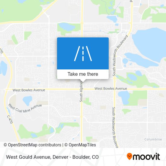 West Gould Avenue map