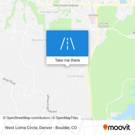 Mapa de West Loma Circle