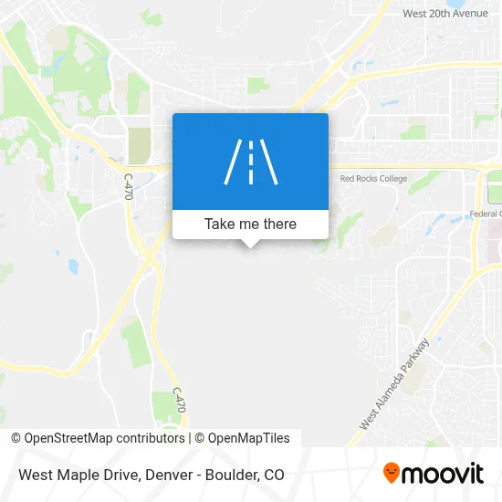 West Maple Drive map