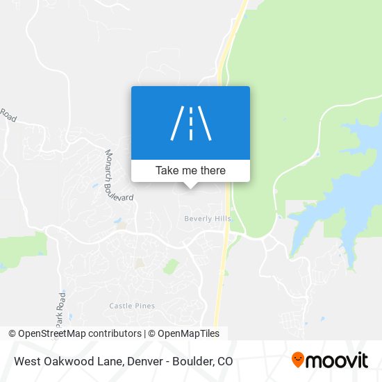 Mapa de West Oakwood Lane