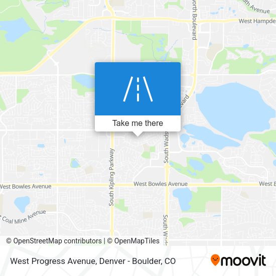 West Progress Avenue map
