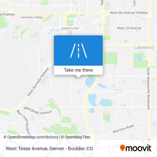 West Texas Avenue map