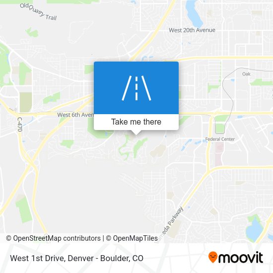 West 1st Drive map