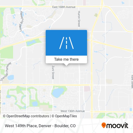 West 149th Place map