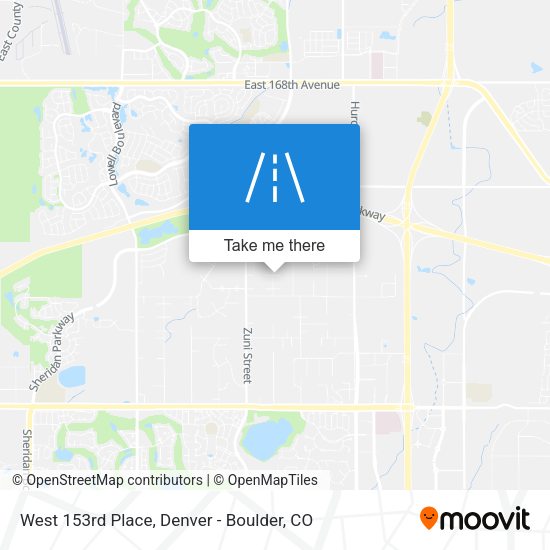 West 153rd Place map