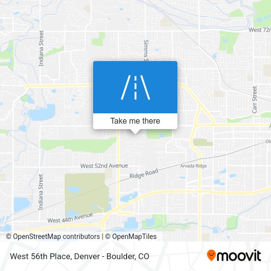 Mapa de West 56th Place
