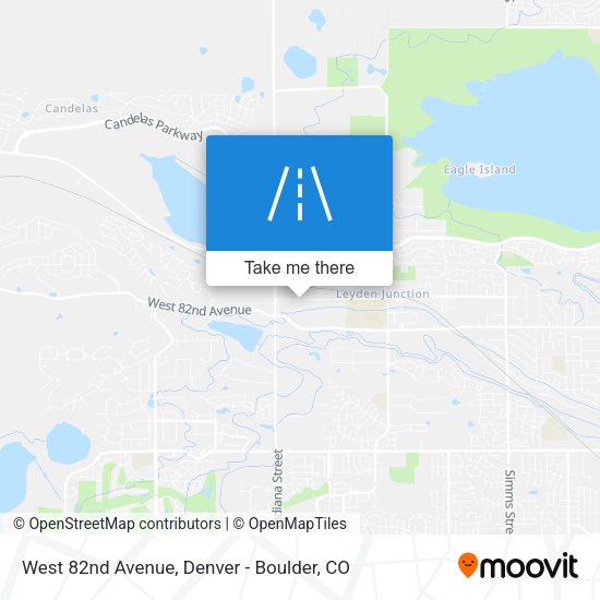 West 82nd Avenue map