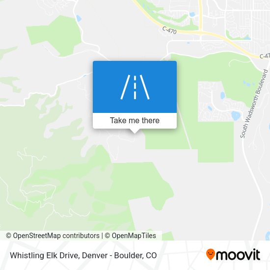Whistling Elk Drive map