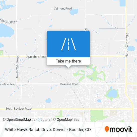 White Hawk Ranch Drive map