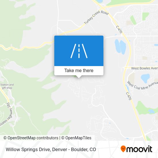 Willow Springs Drive map