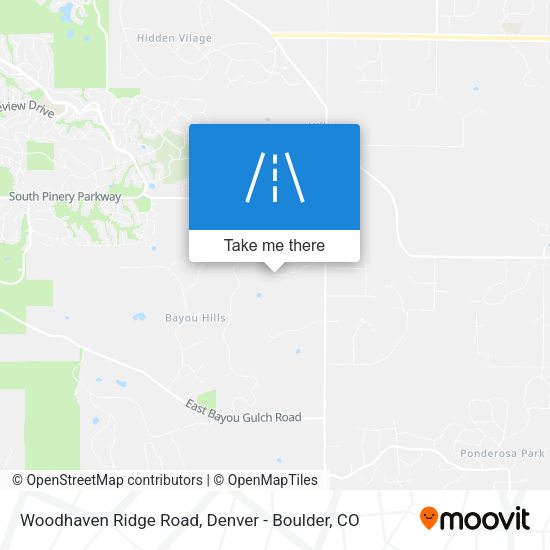Mapa de Woodhaven Ridge Road
