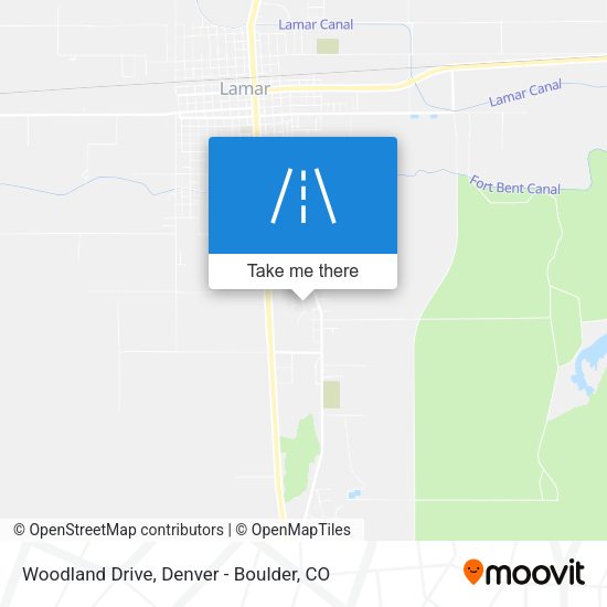 Woodland Drive map