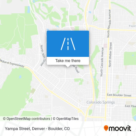 Yampa Street map