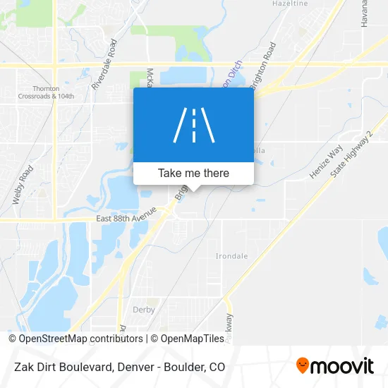 Zak Dirt Boulevard map