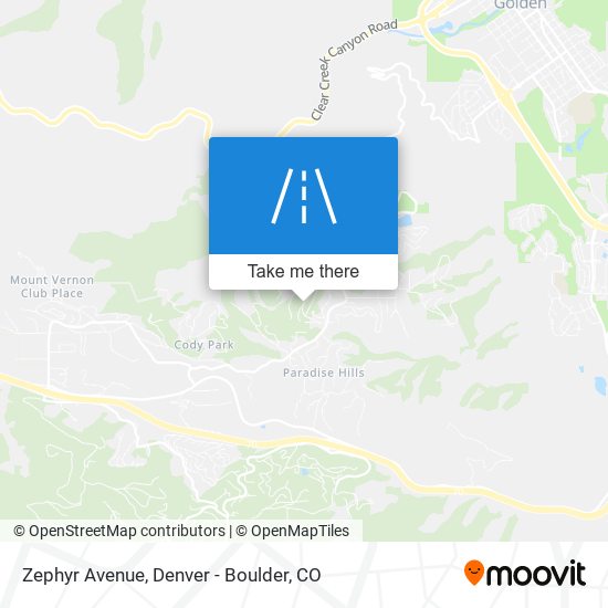 Mapa de Zephyr Avenue