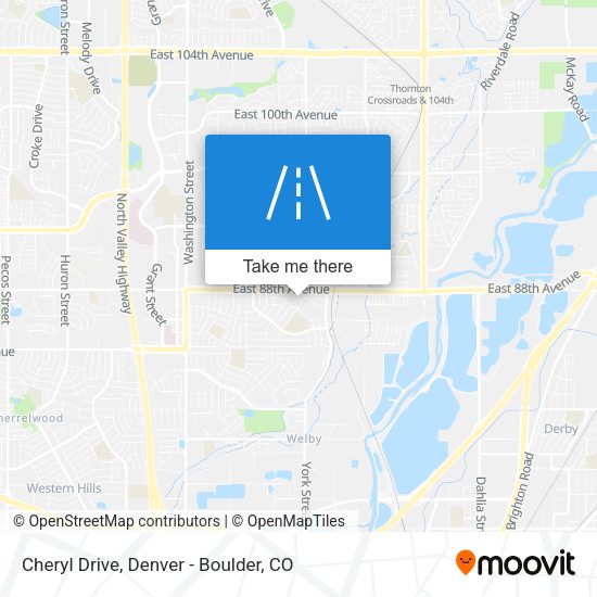 Mapa de Cheryl Drive