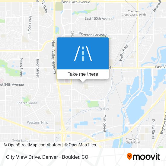 City View Drive map