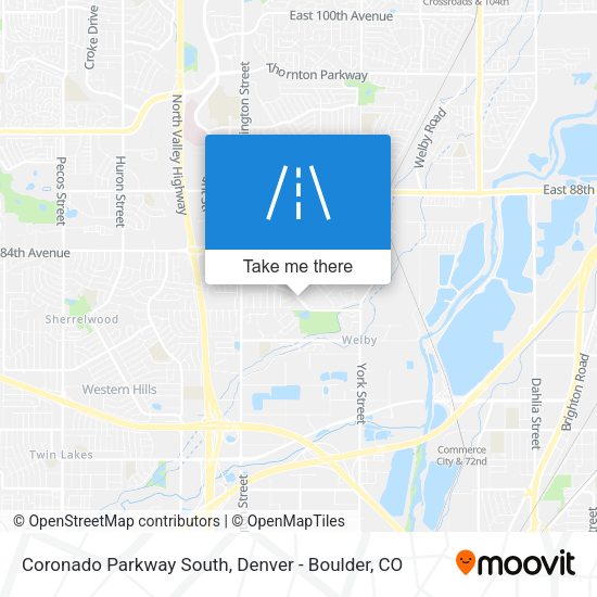 Coronado Parkway South map