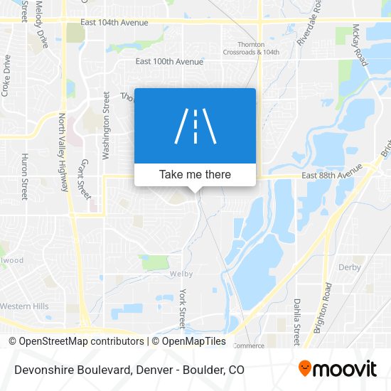 Devonshire Boulevard map