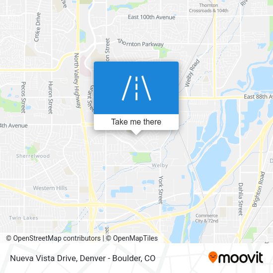 Nueva Vista Drive map