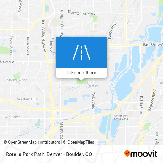 Rotella Park Path map