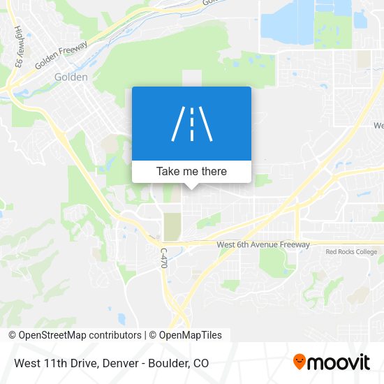 West 11th Drive map