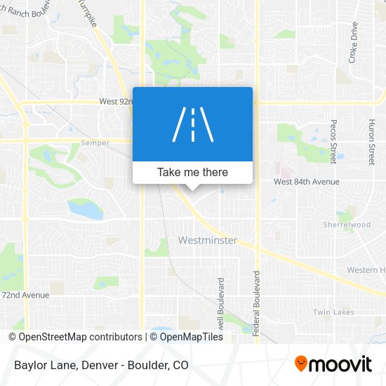 Mapa de Baylor Lane