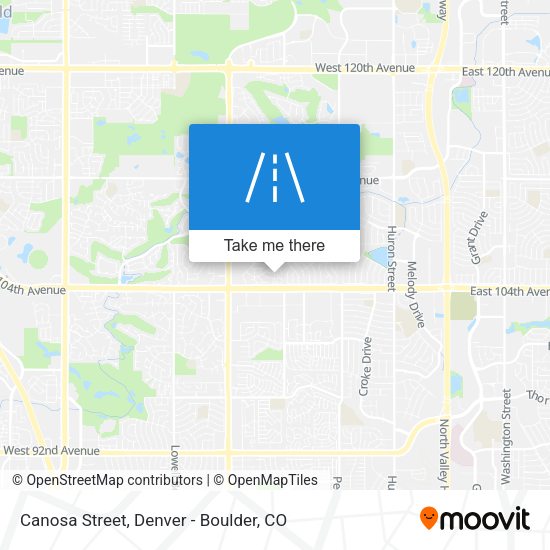 Canosa Street map