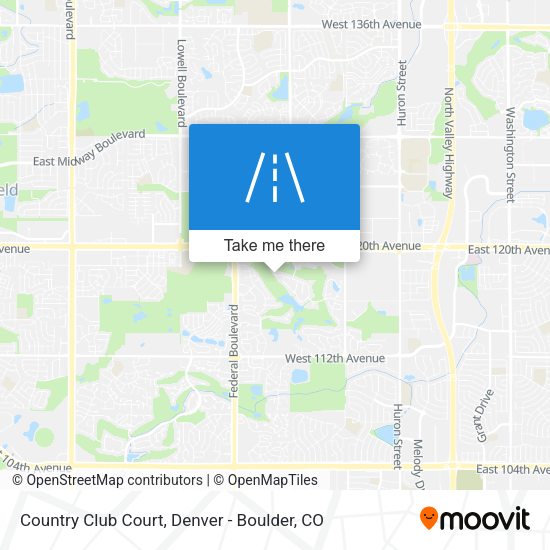 Country Club Court map
