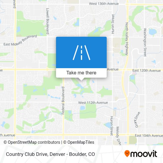 Mapa de Country Club Drive
