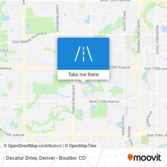 Decatur Drive map