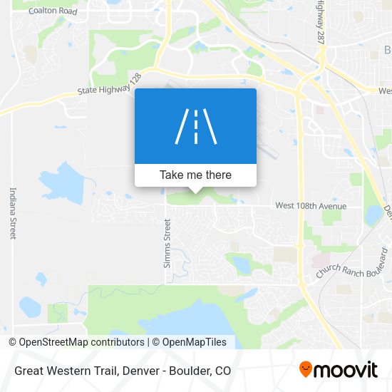 Great Western Trail map