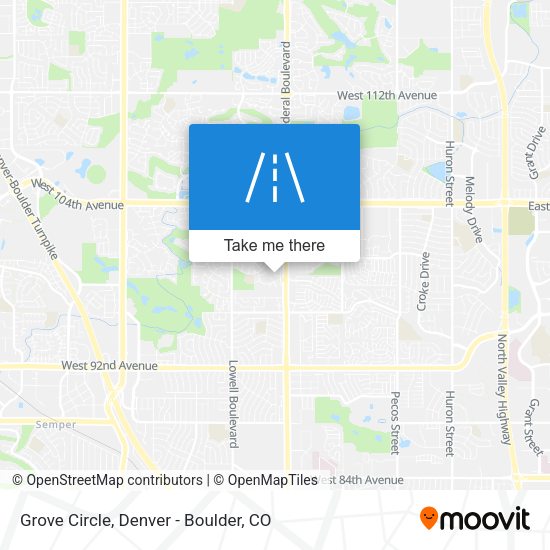 Mapa de Grove Circle
