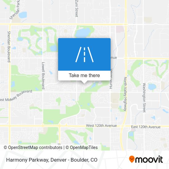 Harmony Parkway map