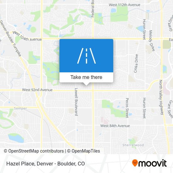 Mapa de Hazel Place